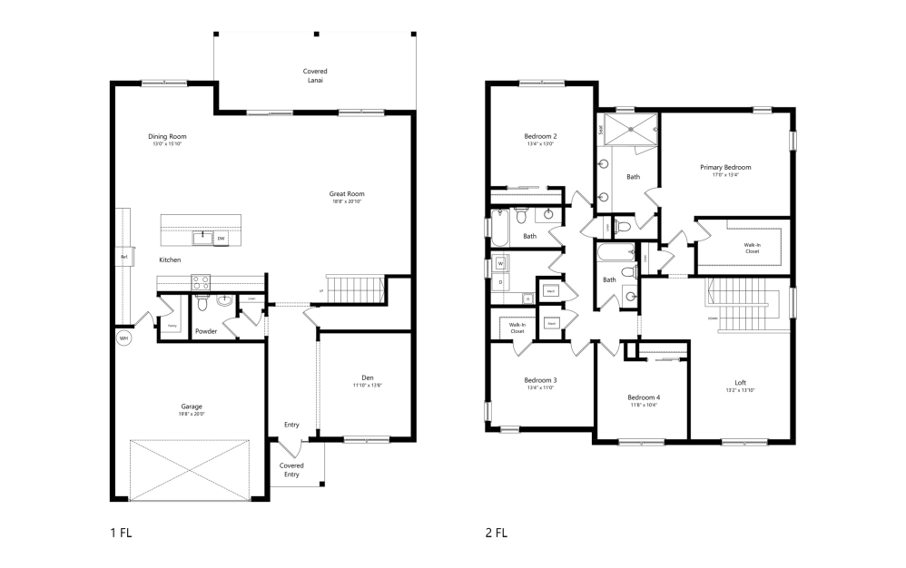 Parma - 4 bedroom floorplan layout with 3.5 bathrooms and 3193 square feet